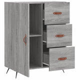 Sonoma gray sideboard 69.5x34x90 cm engineered wood