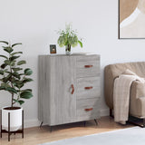 Sonoma gray sideboard 69.5x34x90 cm engineered wood