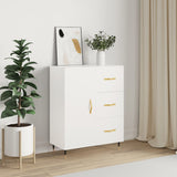 White sideboard 69.5x34x90 cm engineered wood