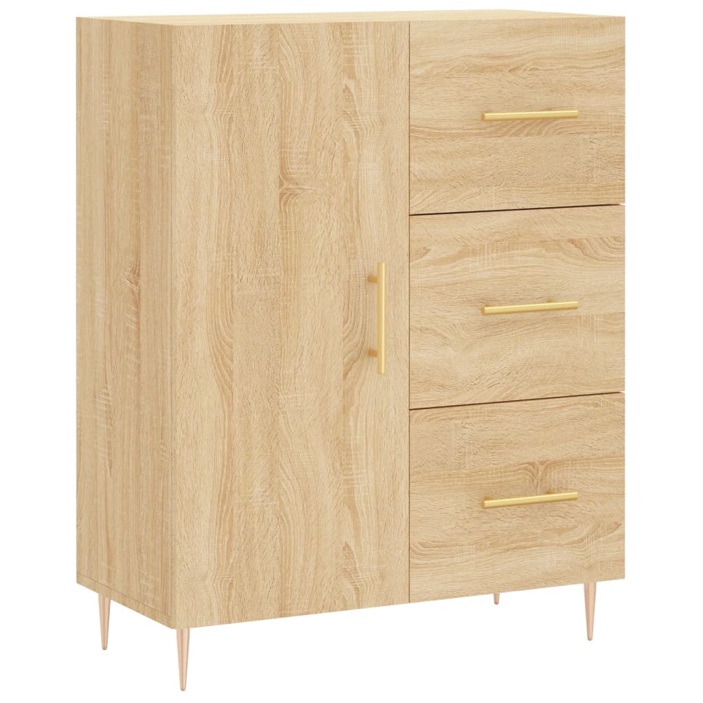 Sonoma oak sideboard 69.5x34x90 cm engineered wood