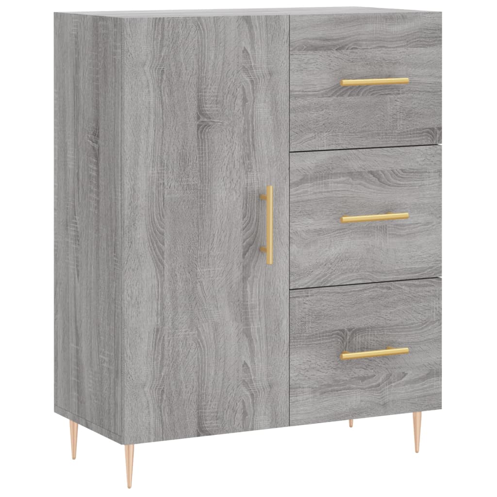 Sonoma gray sideboard 69.5x34x90 cm engineered wood