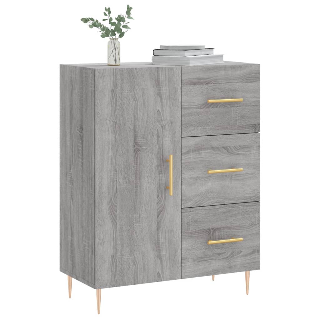 Buffet sonoma gris 69,5x34x90 cm bois d'ingénierie