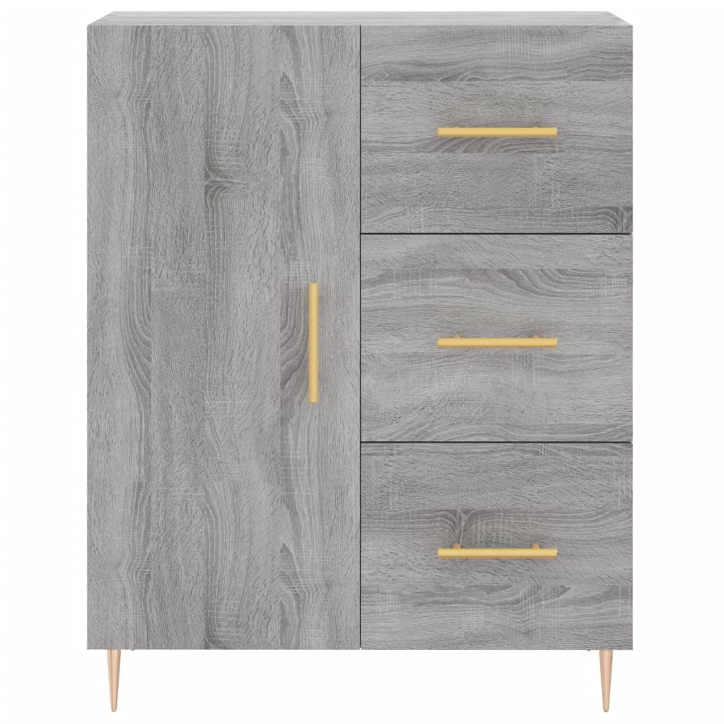 Sonoma gray sideboard 69.5x34x90 cm engineered wood