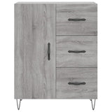 Sonoma graues Sideboard 69,5 x 34 x 90 cm, Holzwerkstoff