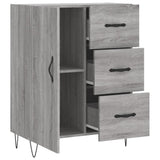 Sonoma graues Sideboard 69,5 x 34 x 90 cm, Holzwerkstoff