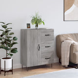 Sonoma graues Sideboard 69,5 x 34 x 90 cm, Holzwerkstoff