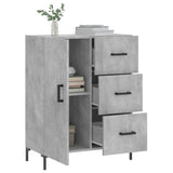 Betongraues Sideboard 69,5 x 34 x 90 cm, Holzwerkstoff