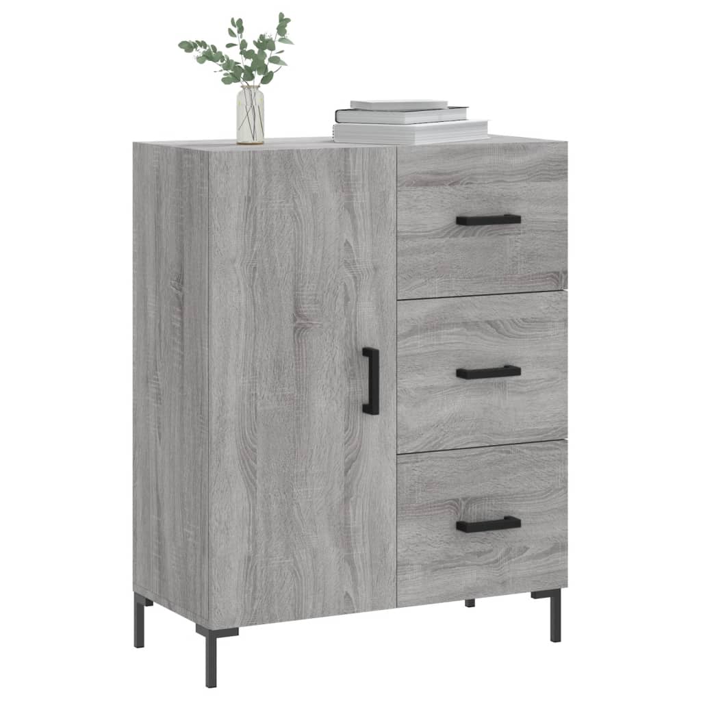 Buffet sonoma gris 69,5x34x90 cm bois d'ingénierie