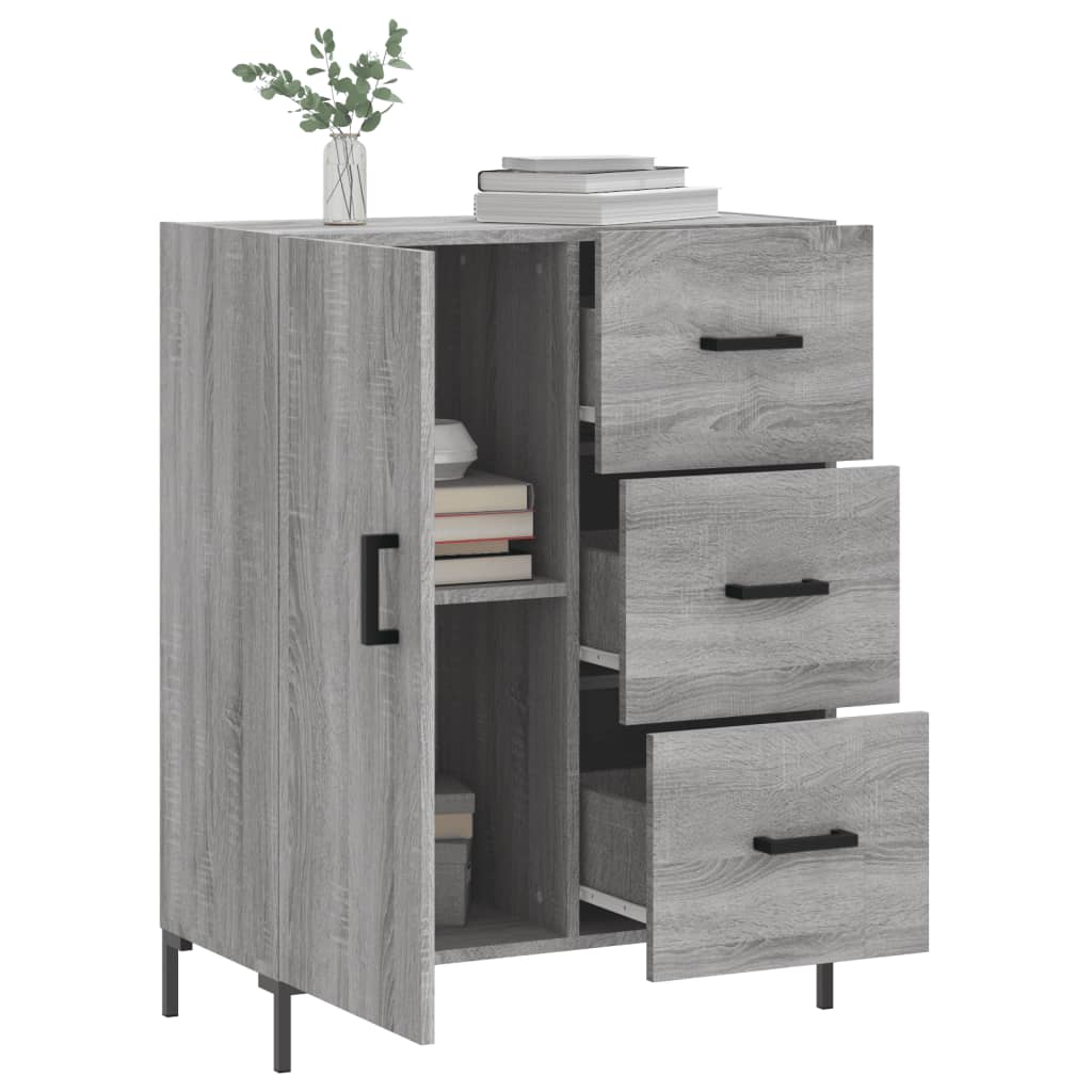 Buffet sonoma gris 69,5x34x90 cm bois d'ingénierie