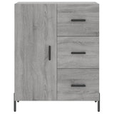 Sonoma graues Sideboard 69,5 x 34 x 90 cm, Holzwerkstoff