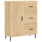 Sideboard aus Sonoma-Eiche, 69,5 x 34 x 90 cm, Holzwerkstoff