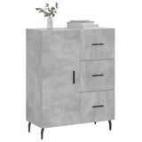 Buffet gris béton 69,5x34x90 cm bois d'ingénierie