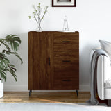 Brown oak sideboard 69.5x34x90 cm engineered wood