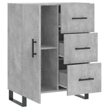 Buffet gris béton 69,5x34x90 cm bois d'ingénierie