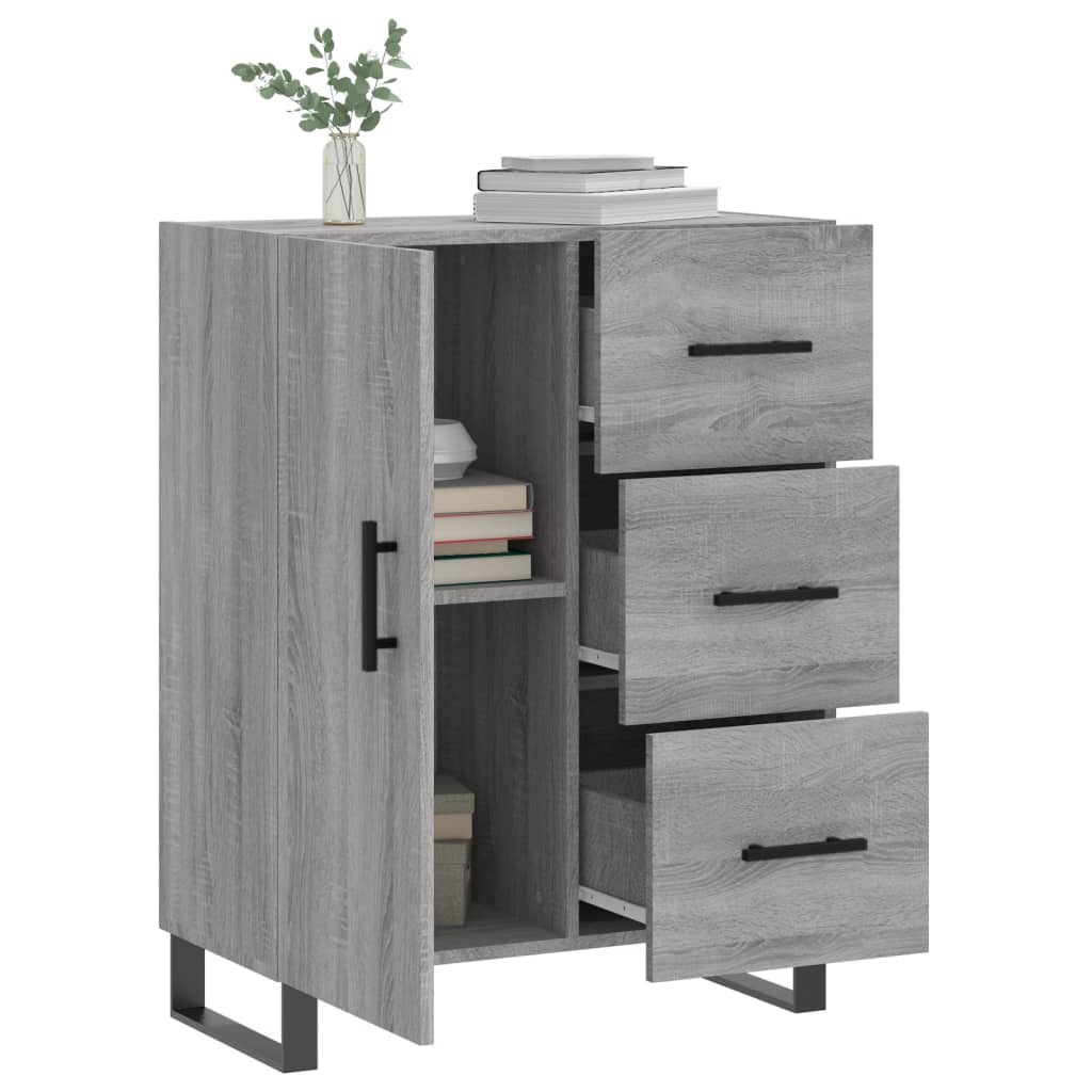 Buffet sonoma gris 69,5x34x90 cm bois d'ingénierie