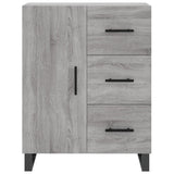 Sonoma graues Sideboard 69,5 x 34 x 90 cm, Holzwerkstoff