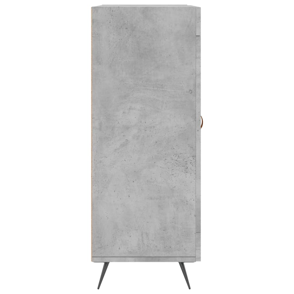 Buffet gris béton 69,5x34x90 cm bois d'ingénierie