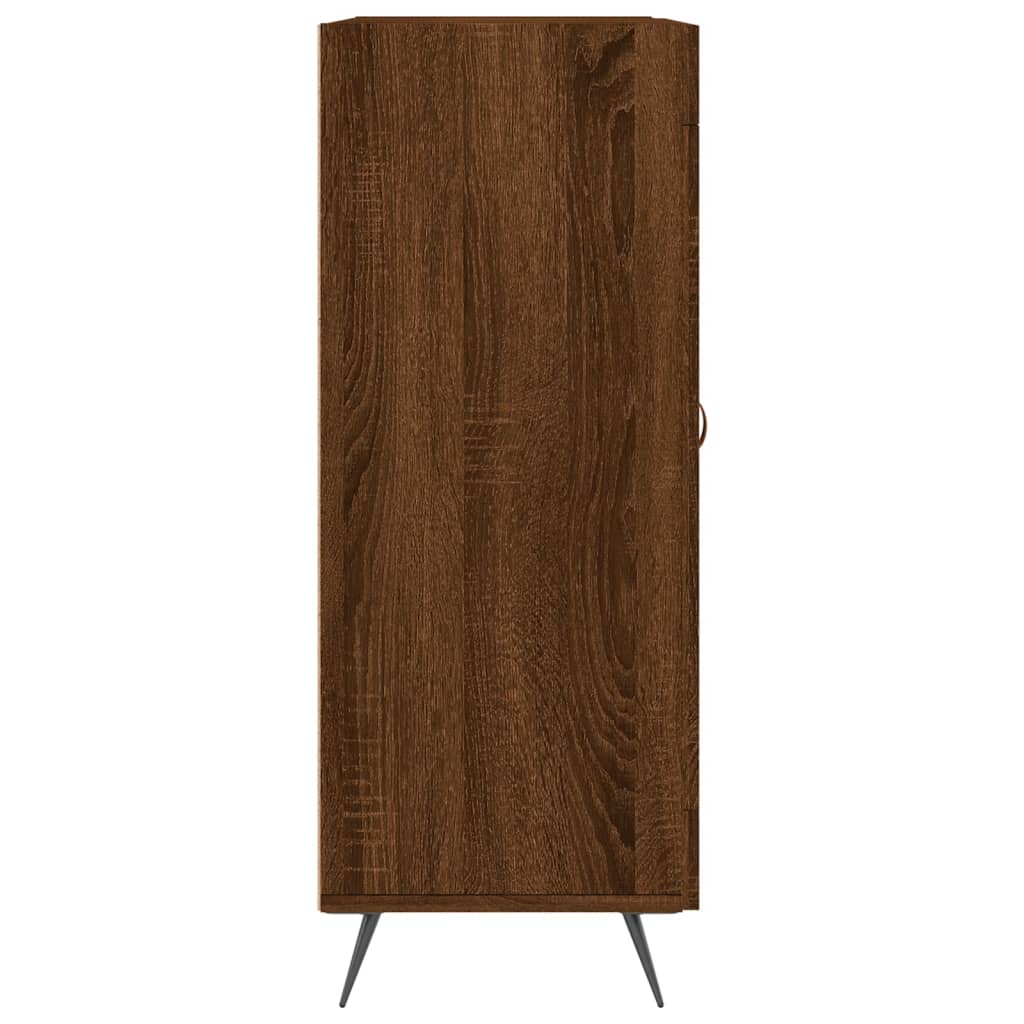 Buffet chêne marron 69,5x34x90 cm bois d'ingénierie