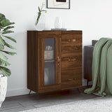 Brown oak sideboard 69.5x34x90 cm engineered wood