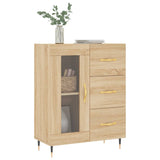 Sideboard aus Sonoma-Eiche, 69,5 x 34 x 90 cm, Holzwerkstoff