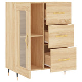 Buffet chêne sonoma 69,5x34x90 cm bois d'ingénierie