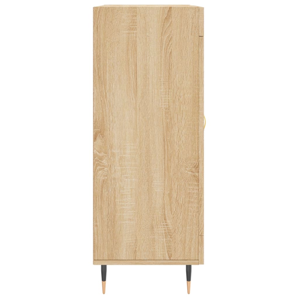 Sideboard aus Sonoma-Eiche, 69,5 x 34 x 90 cm, Holzwerkstoff