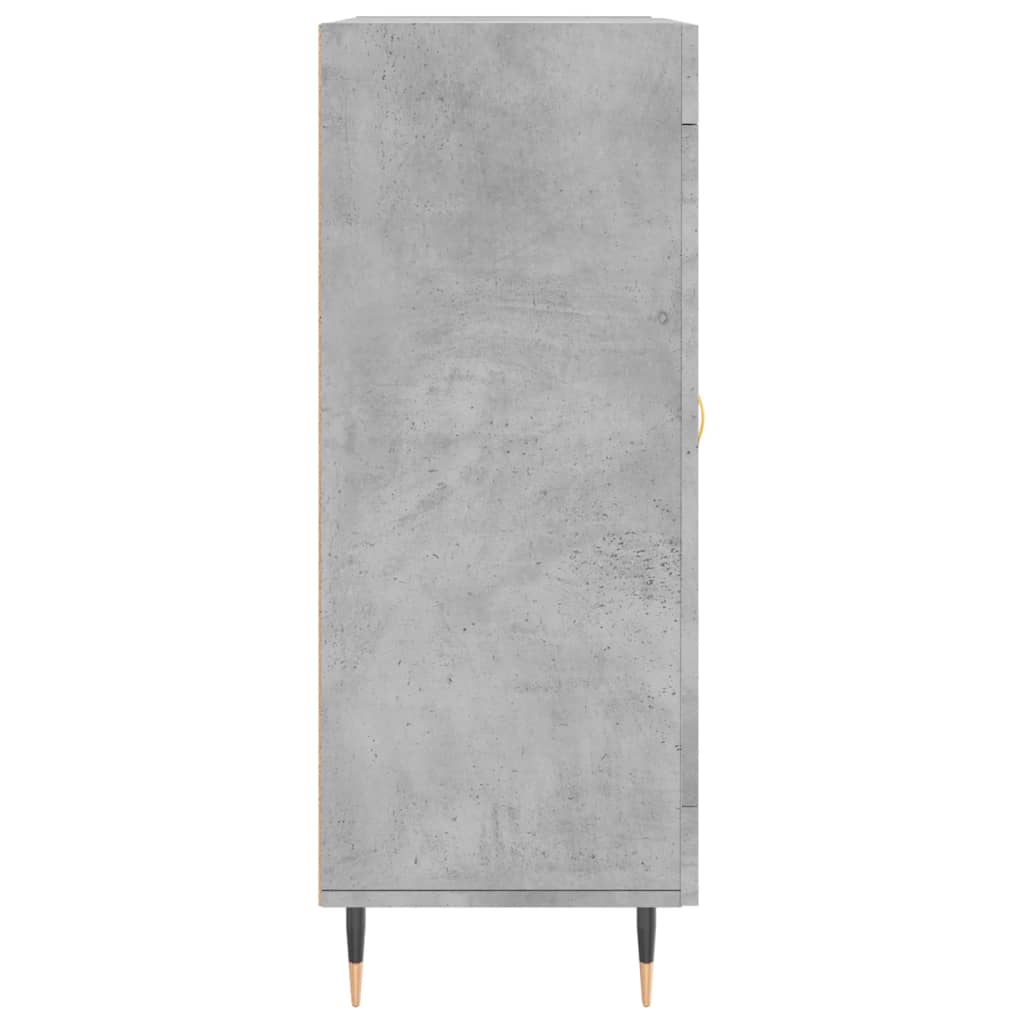 Concrete gray sideboard 69.5x34x90 cm engineered wood