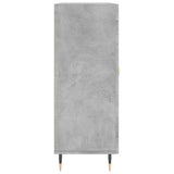 Concrete gray sideboard 69.5x34x90 cm engineered wood