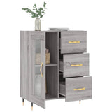 Sonoma graues Sideboard 69,5 x 34 x 90 cm, Holzwerkstoff