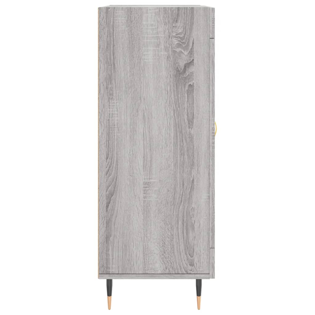 Sonoma graues Sideboard 69,5 x 34 x 90 cm, Holzwerkstoff