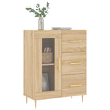 Buffet chêne sonoma 69,5x34x90 cm bois d'ingénierie