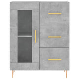 Concrete gray sideboard 69.5x34x90 cm engineered wood