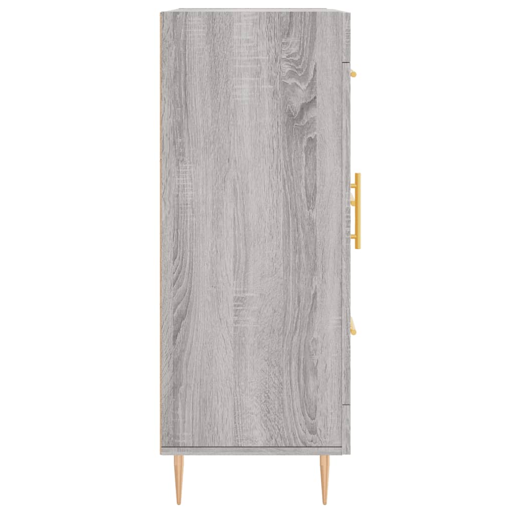 Sonoma graues Sideboard 69,5 x 34 x 90 cm, Holzwerkstoff