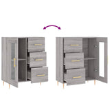 Buffet sonoma gris 69,5x34x90 cm bois d'ingénierie