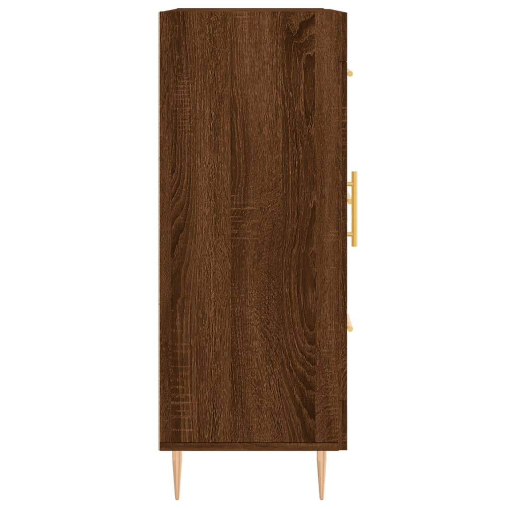 Sideboard aus brauner Eiche, 69,5 x 34 x 90 cm, Holzwerkstoff