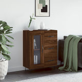 Brown oak sideboard 69.5x34x90 cm engineered wood