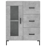 Betongraues Sideboard 69,5 x 34 x 90 cm, Holzwerkstoff