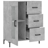 Betongraues Sideboard 69,5 x 34 x 90 cm, Holzwerkstoff