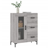 Sonoma graues Sideboard 69,5 x 34 x 90 cm, Holzwerkstoff