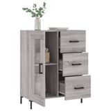 Sonoma graues Sideboard 69,5 x 34 x 90 cm, Holzwerkstoff