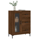 Sideboard aus brauner Eiche, 69,5 x 34 x 90 cm, Holzwerkstoff