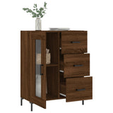 Sideboard aus brauner Eiche, 69,5 x 34 x 90 cm, Holzwerkstoff