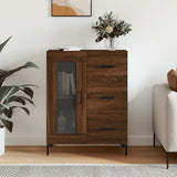 Brown oak sideboard 69.5x34x90 cm engineered wood