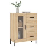 Sideboard aus Sonoma-Eiche, 69,5 x 34 x 90 cm, Holzwerkstoff