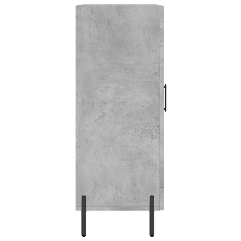 Concrete gray sideboard 69.5x34x90 cm engineered wood