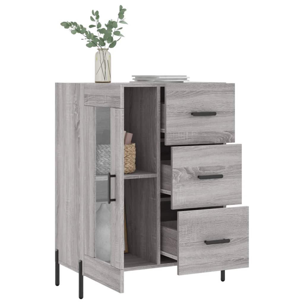 Buffet sonoma gris 69,5x34x90 cm bois d'ingénierie