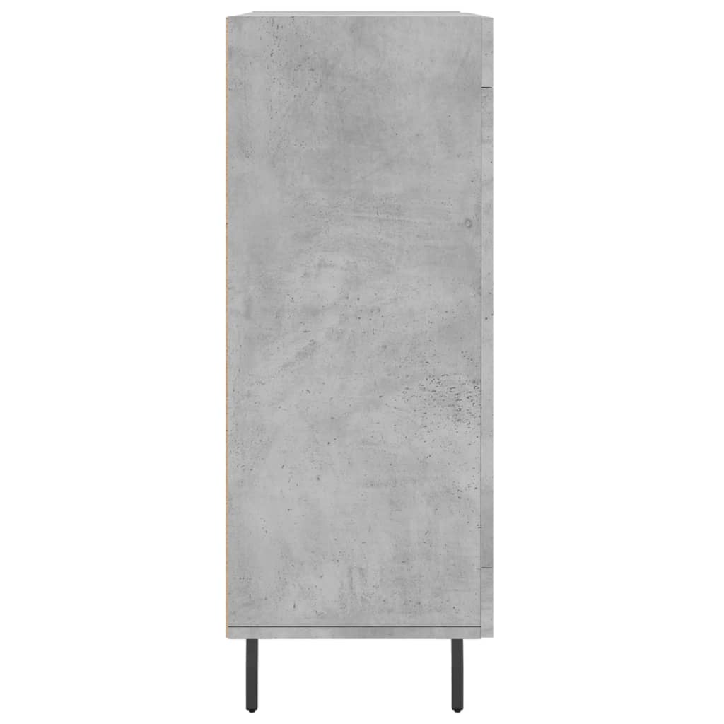 Concrete gray sideboard 69.5x34x90 cm engineered wood