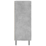 Concrete gray sideboard 69.5x34x90 cm engineered wood