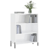 Glossy white shelving cabinet 69.5x32.5x90 cm