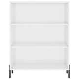 Glossy white shelving cabinet 69.5x32.5x90 cm